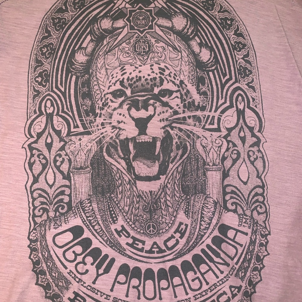 Vintage Obey T-Shirt, Heather Purple